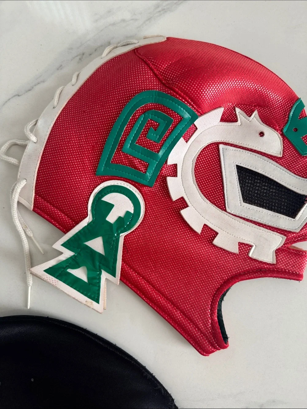 Halloween Kids Superhero Luchador Mexican Masks Set - Red, Black & Green